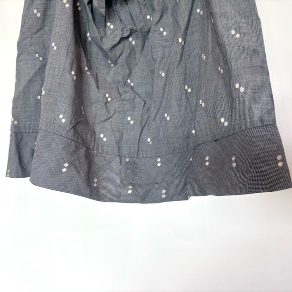 Guess Jeans Blue & White Gingham Keyhole Tie Back Lacy V-Neck Tank Top Sz L - Picture 10 of 12